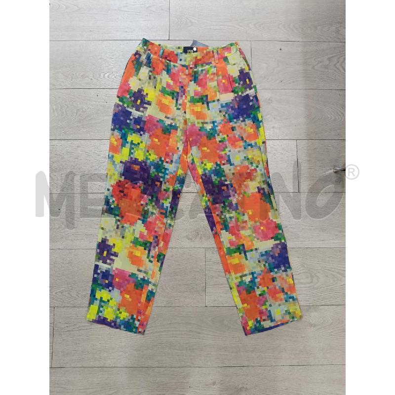 PANTALONE DONNA CAVALLI CLASS PIXEL MULTICOLOR SETA | Mercatino dell'Usato Roma gregorio vii 1
