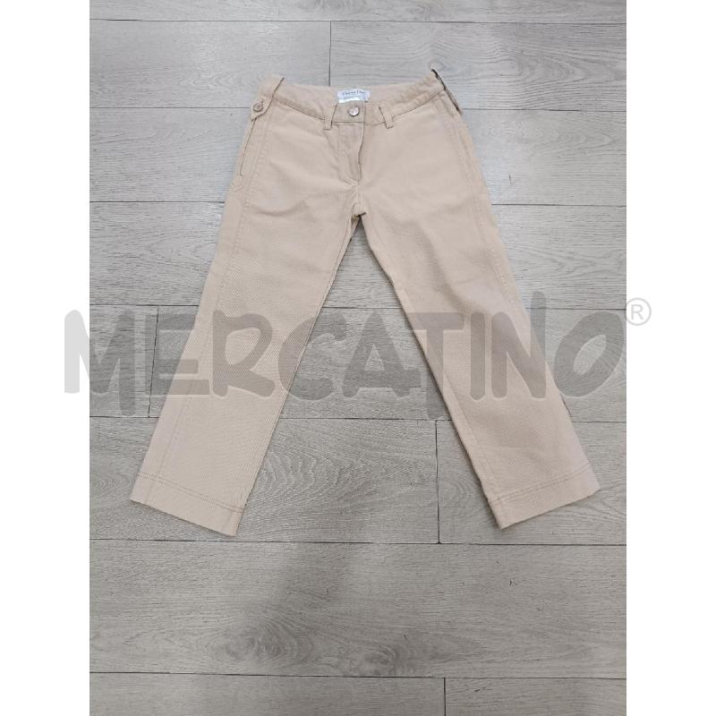 PANTALONE DONNA DIOR BEIGE PINOCCHIETTO ROSA | Mercatino dell'Usato Roma gregorio vii 1