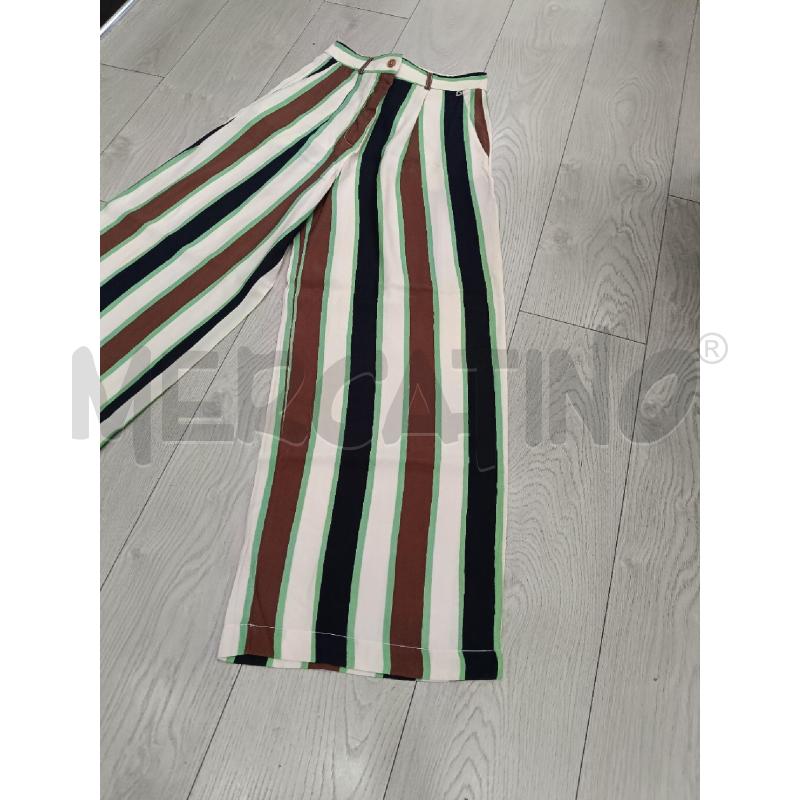 PANTALONE DONNA DIXIE BEIGE RIGHE MARRONI VERDI | Mercatino dell'Usato Roma gregorio vii 2