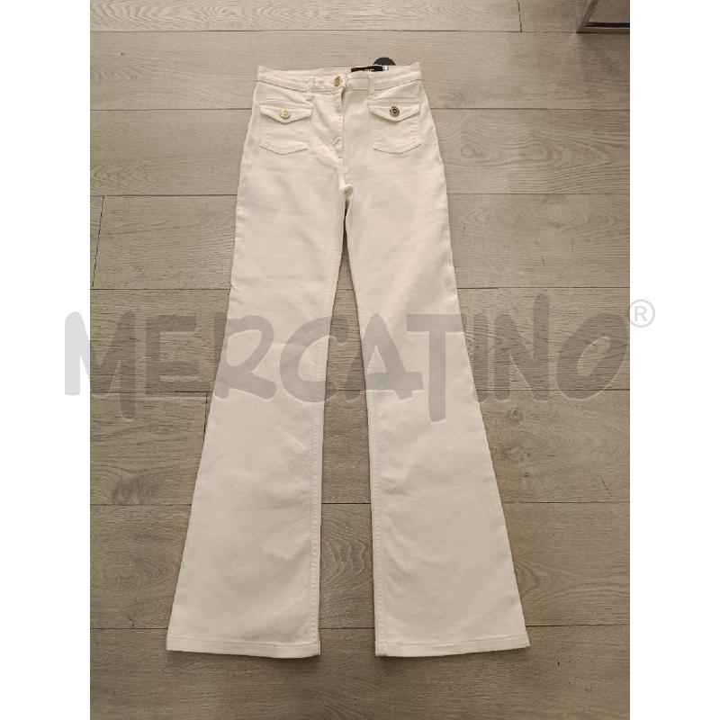 PANTALONE DONNA ELISABETTA FRANCHI BIANCHI ZAMPA | Mercatino dell'Usato Roma gregorio vii 1
