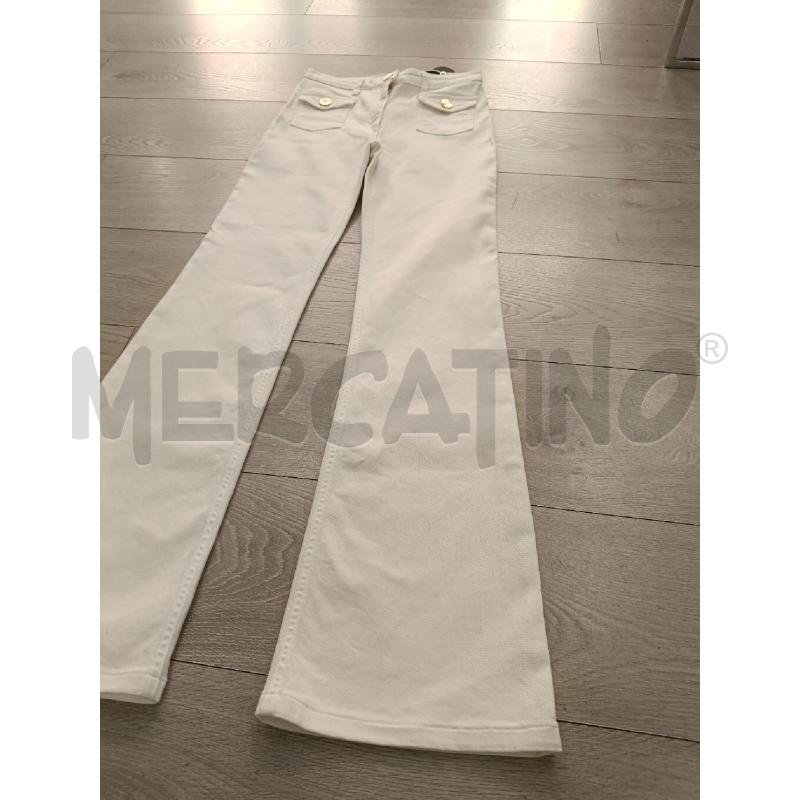 PANTALONE DONNA ELISABETTA FRANCHI BIANCHI ZAMPA | Mercatino dell'Usato Roma gregorio vii 2