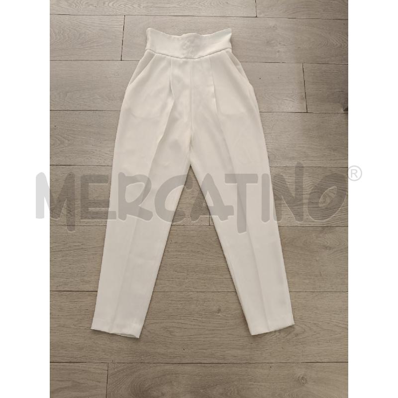 PANTALONE DONNA ELISABETTA FRANCHI BIANCO LOGO | Mercatino dell'Usato Roma gregorio vii 1