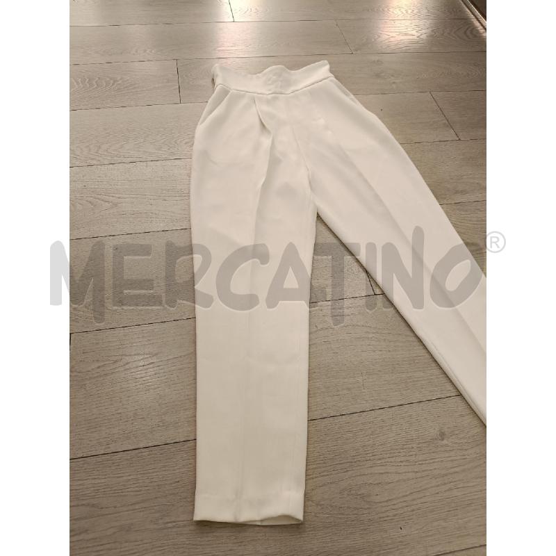 PANTALONE DONNA ELISABETTA FRANCHI BIANCO LOGO | Mercatino dell'Usato Roma gregorio vii 2