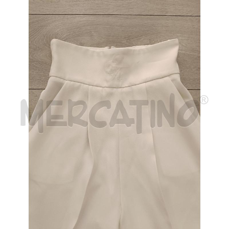 PANTALONE DONNA ELISABETTA FRANCHI BIANCO LOGO | Mercatino dell'Usato Roma gregorio vii 3