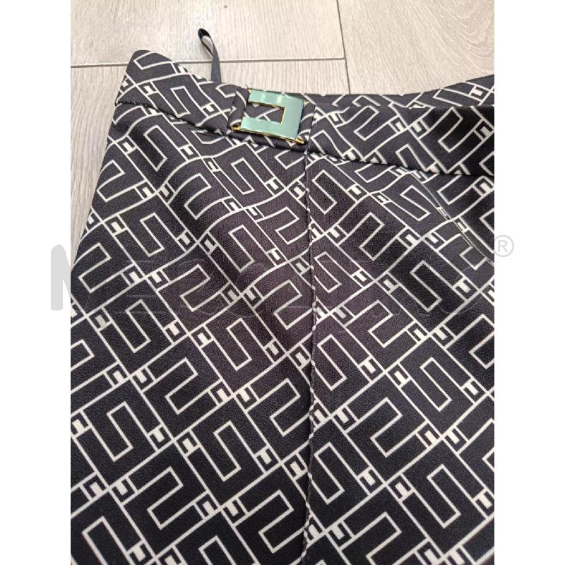 PANTALONE DONNA ELISABETTA FRANCHI NERO MONOGRAM | Mercatino dell'Usato Roma gregorio vii 3