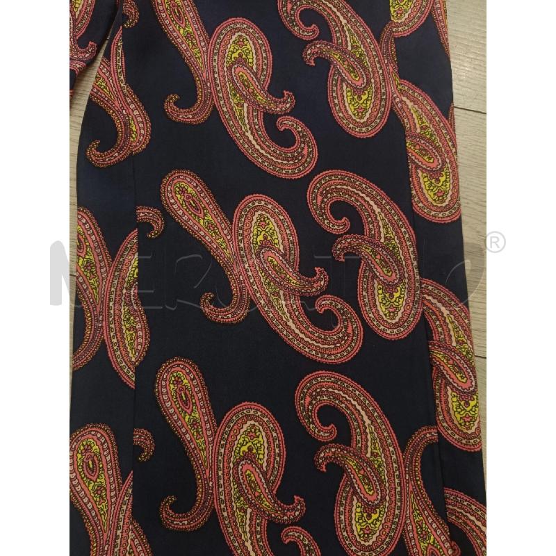 PANTALONE DONNA ESSENTIEL BLU SCURO PAISLEY FUCSIA SETA | Mercatino dell'Usato Roma gregorio vii 2