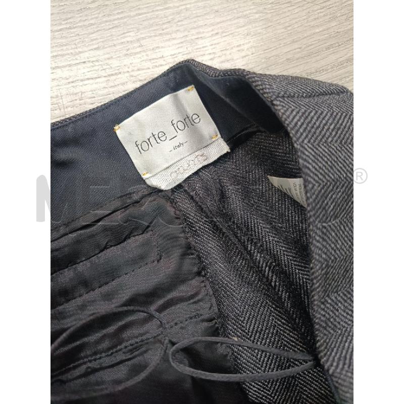 PANTALONE DONNA FORTE_FORTE GRIGIO ZIGZAG | Mercatino dell'Usato Roma gregorio vii 3