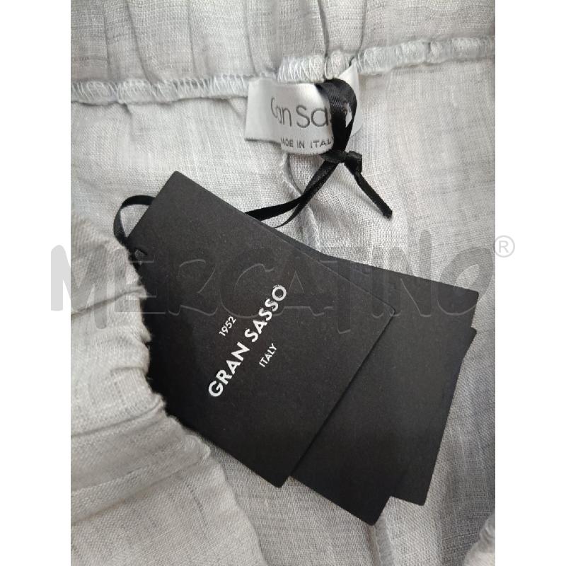 PANTALONE DONNA GRAN SASSO GRIGIO LACCETTI DORATI | Mercatino dell'Usato Roma gregorio vii 3