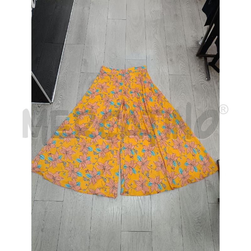 PANTALONE DONNA INTREND ARANCIONE FIORI | Mercatino dell'Usato Roma gregorio vii 1