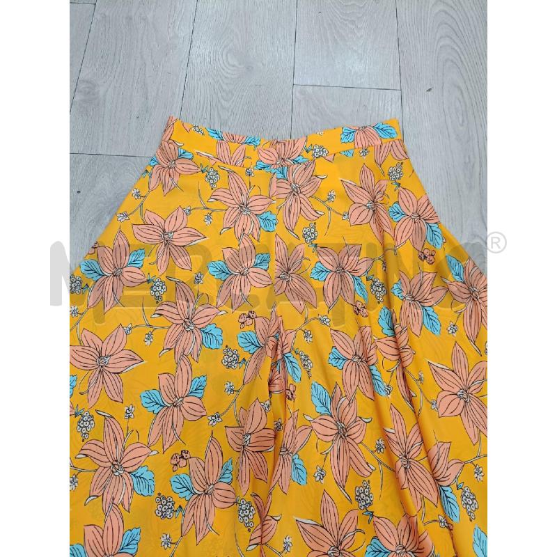 PANTALONE DONNA INTREND ARANCIONE FIORI | Mercatino dell'Usato Roma gregorio vii 3