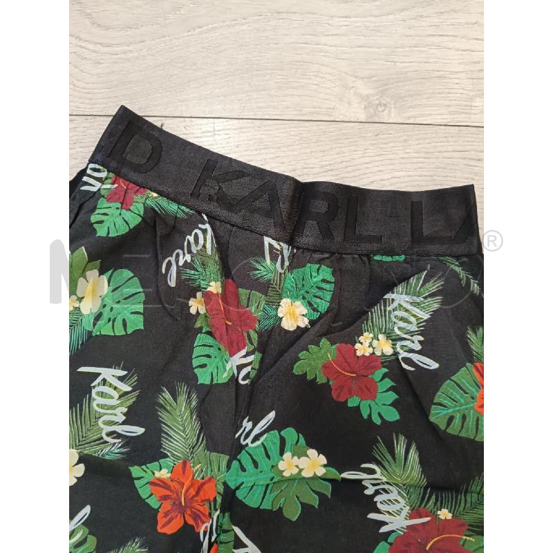 PANTALONE DONNA KARL LAGERFELD NERO FOGLIE FIORI | Mercatino dell'Usato Roma gregorio vii 3