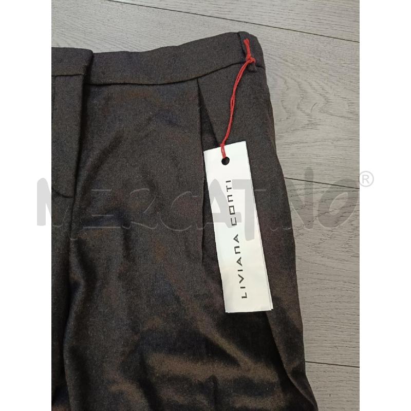 PANTALONE DONNA LIVIANA CONTI  MARRONE | Mercatino dell'Usato Roma gregorio vii 3