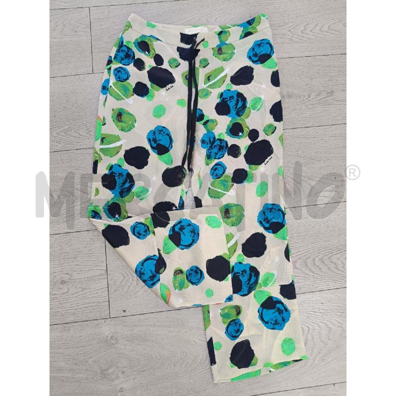 PANTALONE DONNA L'AUTRECHOSE BEIGE FANT VERDE BLU | Mercatino dell'Usato Roma gregorio vii 2