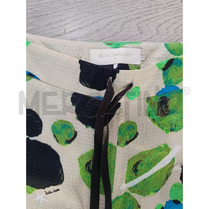 PANTALONE DONNA L'AUTRECHOSE BEIGE FANT VERDE BLU | Mercatino dell'Usato Roma gregorio vii 3