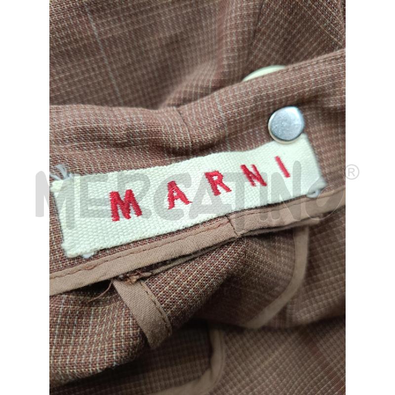 PANTALONE DONNA MARNI MARRONE QUADRETTI | Mercatino dell'Usato Roma gregorio vii 4