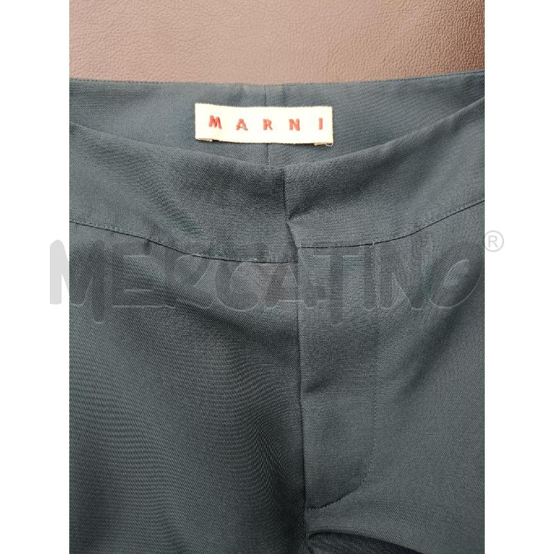 PANTALONE DONNA MARNI PETROLIO | Mercatino dell'Usato Roma gregorio vii 3