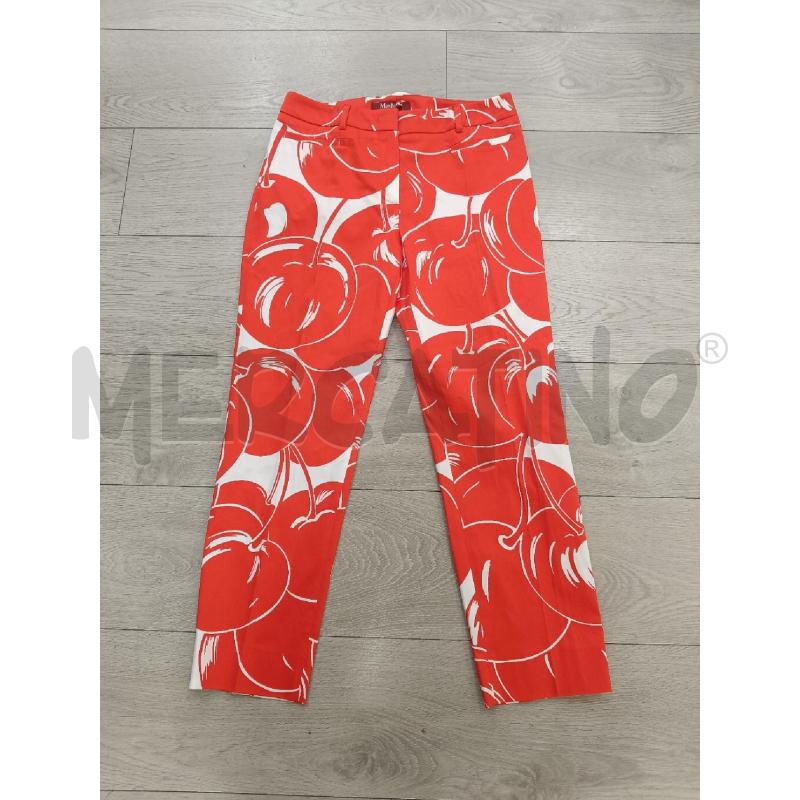 PANTALONE DONNA MAX MARA CILIEGIE ROSSE | Mercatino dell'Usato Roma gregorio vii 1