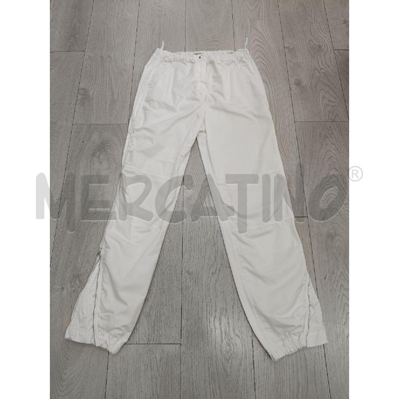 PANTALONE DONNA MIUMIU BIANCHI ZIP LATERALI | Mercatino dell'Usato Roma gregorio vii 1