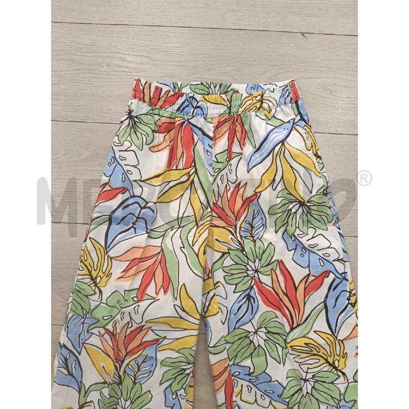 PANTALONE DONNA NEWPENNY BIANCO FIORI COTONE | Mercatino dell'Usato Roma gregorio vii 3