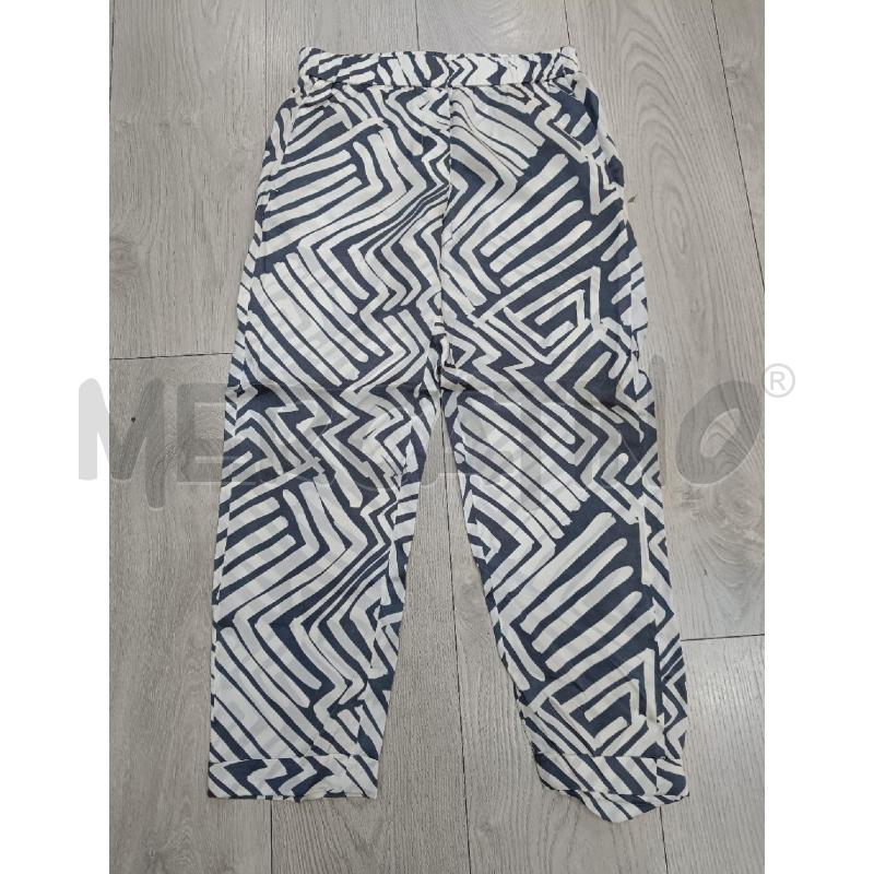 PANTALONE DONNA PESERICO ONDULATO GRIGIO BIANCO | Mercatino dell'Usato Roma gregorio vii 1