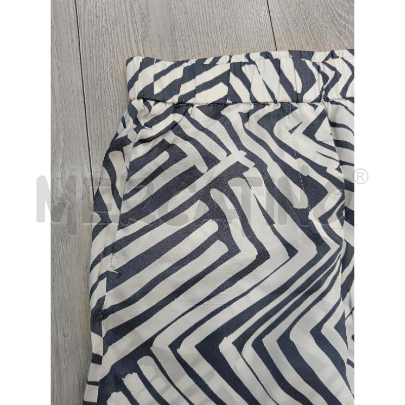 PANTALONE DONNA PESERICO ONDULATO GRIGIO BIANCO | Mercatino dell'Usato Roma gregorio vii 2