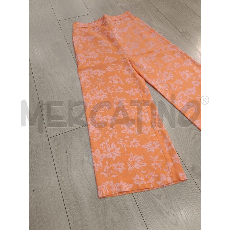 PANTALONE DONNA PINKO ARANCIONE FIORI | Mercatino dell'Usato Roma gregorio vii 2