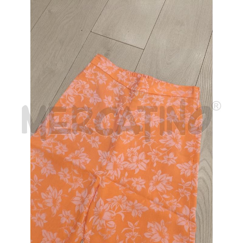 PANTALONE DONNA PINKO ARANCIONE FIORI | Mercatino dell'Usato Roma gregorio vii 4