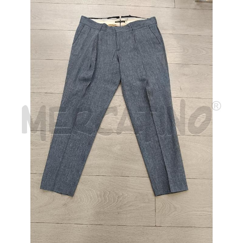 PANTALONE DONNA PTO1 BLU LINO | Mercatino dell'Usato Roma gregorio vii 1