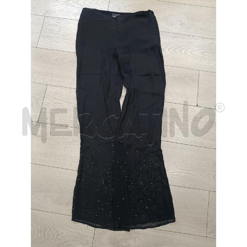PANTALONE DONNA RICHMOND NERO TRASPARENTE | Mercatino dell'Usato Roma gregorio vii 1