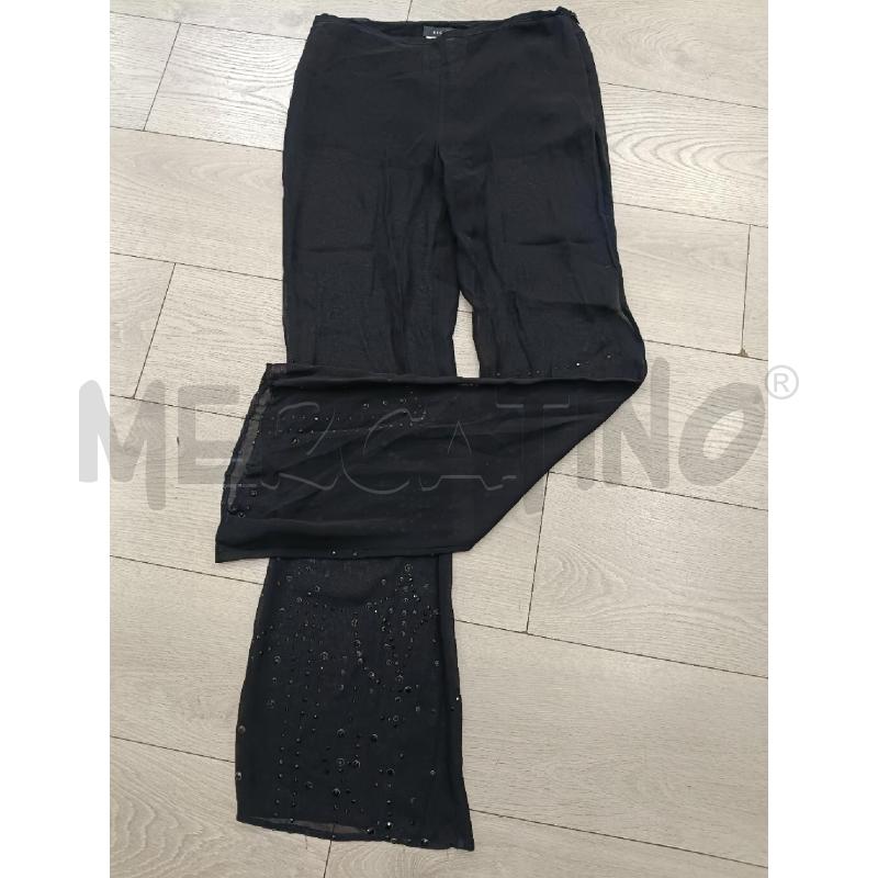 PANTALONE DONNA RICHMOND NERO TRASPARENTE | Mercatino dell'Usato Roma gregorio vii 2