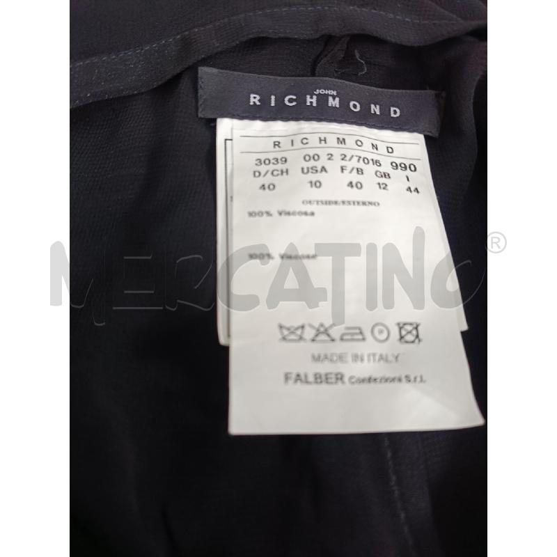 PANTALONE DONNA RICHMOND NERO TRASPARENTE | Mercatino dell'Usato Roma gregorio vii 3