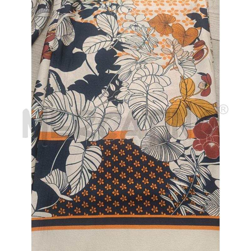 PANTALONE DONNA ROUGE FIORI ARANCIO BLU  | Mercatino dell'Usato Roma gregorio vii 2