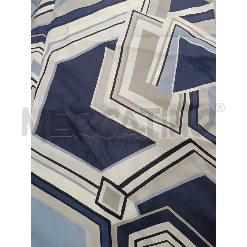 PANTALONE DONNA S'MAX MARA BLU GEOMETRICO SETA | Mercatino dell'Usato Roma gregorio vii 2