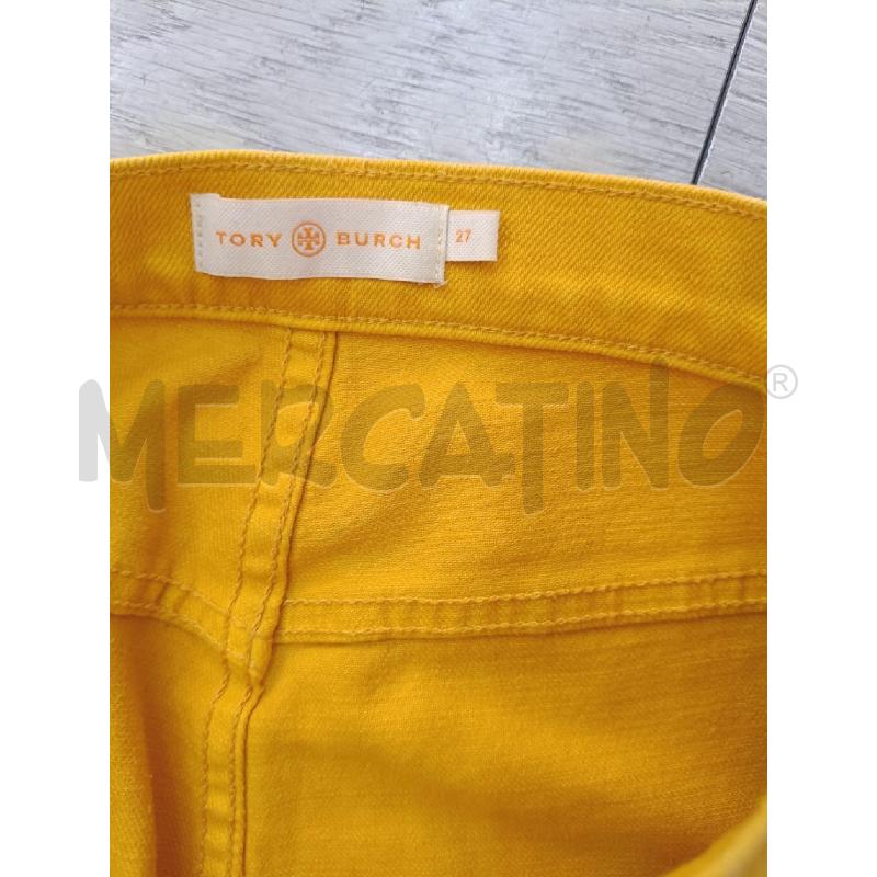 PANTALONE DONNA TORY BURCH GIALLO | Mercatino dell'Usato Roma gregorio vii 3