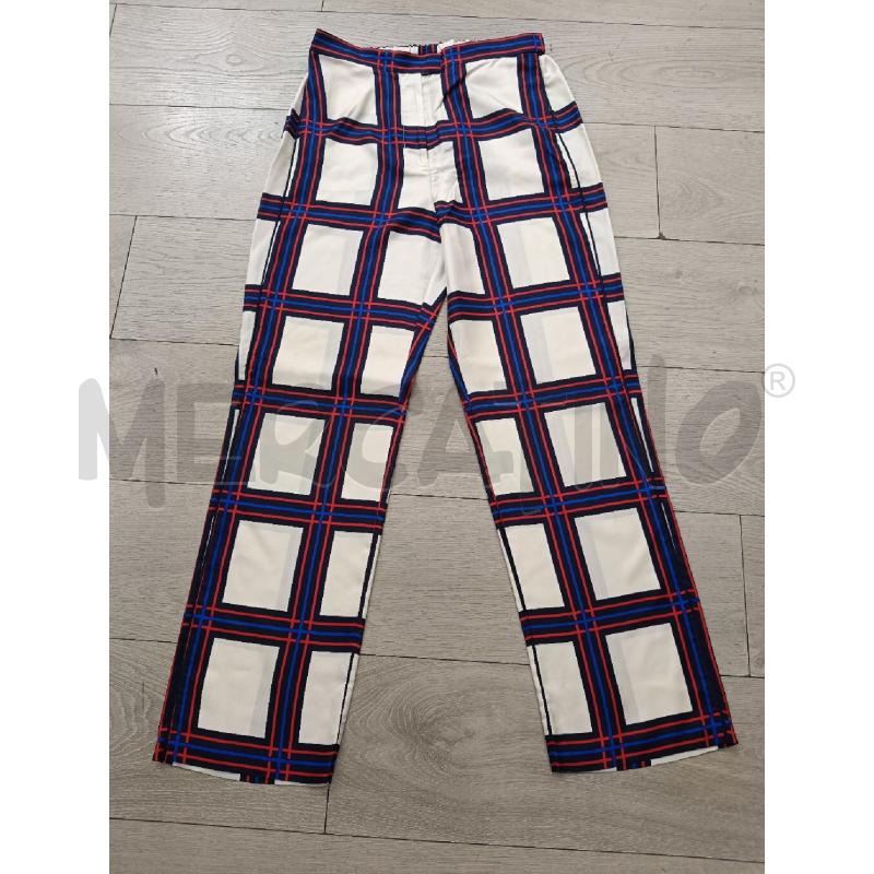 PANTALONE DONNA TORY BURCH RIGHE ROSSE BLU | Mercatino dell'Usato Roma gregorio vii 2