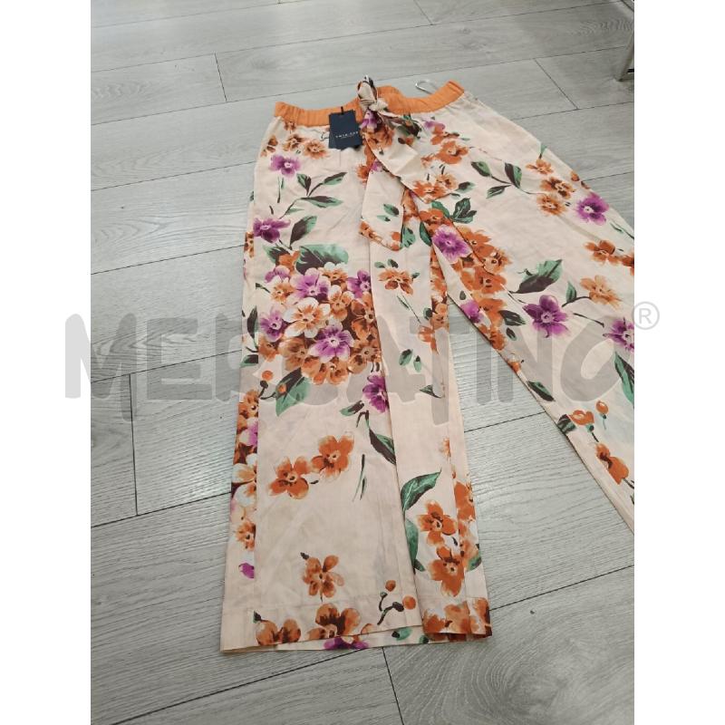 PANTALONE DONNA TWIN SET ARANCIONE FIORI | Mercatino dell'Usato Roma gregorio vii 2
