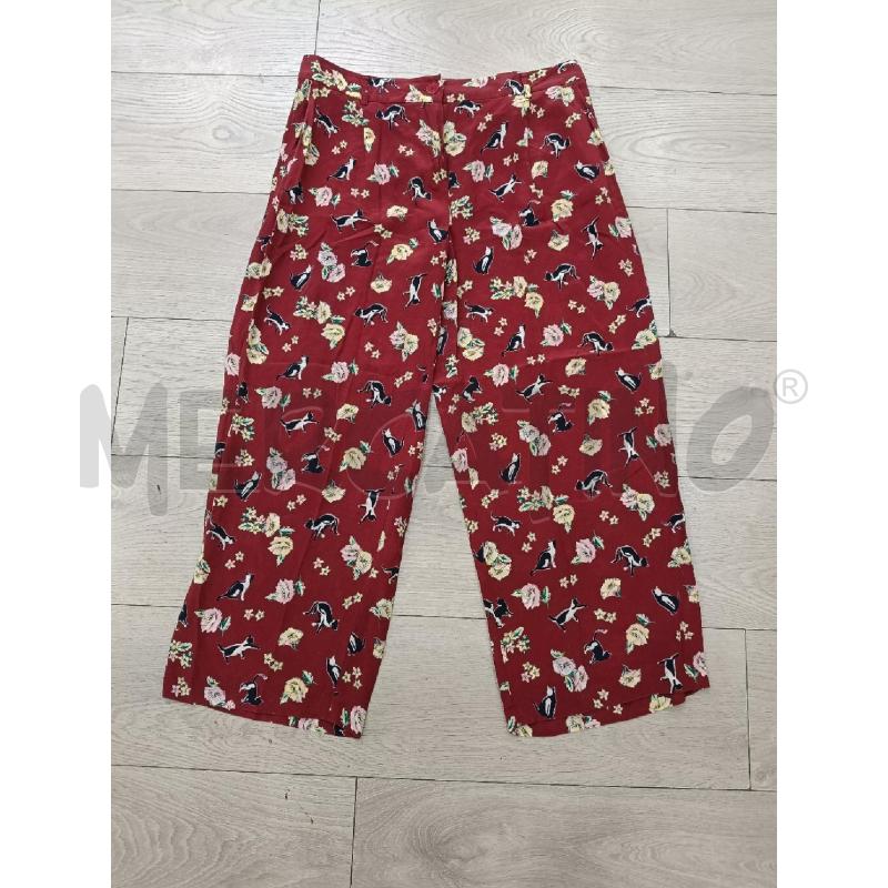 PANTALONE DONNA WEEKEND ROSSO FIORI GATTI SETA | Mercatino dell'Usato Roma gregorio vii 1