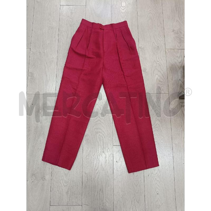PANTALONE DONNA YVES SAINT LAURENT ROSSO SETA  | Mercatino dell'Usato Roma gregorio vii 1