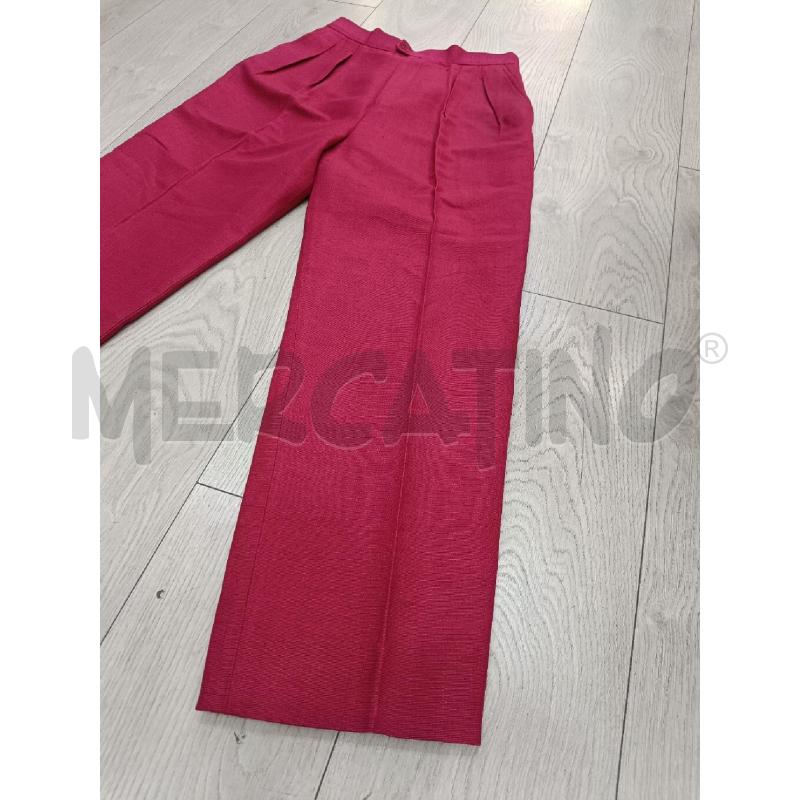 PANTALONE DONNA YVES SAINT LAURENT ROSSO SETA  | Mercatino dell'Usato Roma gregorio vii 2
