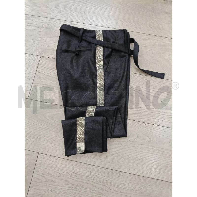 PANTALONE DONNA ZADIG AND VOLTAIRE NERO BORDO PITONATO | Mercatino dell'Usato Roma gregorio vii 1