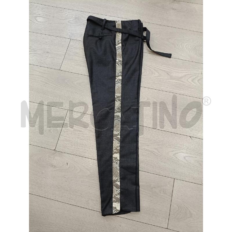 PANTALONE DONNA ZADIG AND VOLTAIRE NERO BORDO PITONATO | Mercatino dell'Usato Roma gregorio vii 2