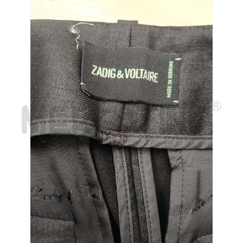 PANTALONE DONNA ZADIG AND VOLTAIRE NERO BORDO PITONATO | Mercatino dell'Usato Roma gregorio vii 4