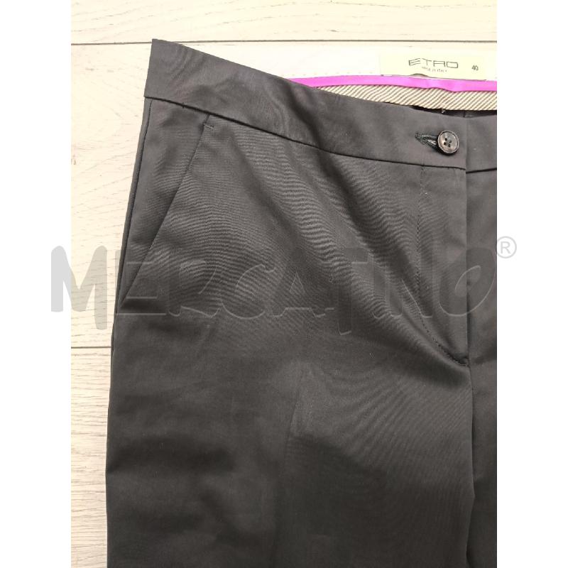 PANTALONE ETRO RASATO NERO CLASSIC FIT  | Mercatino dell'Usato Roma gregorio vii 2