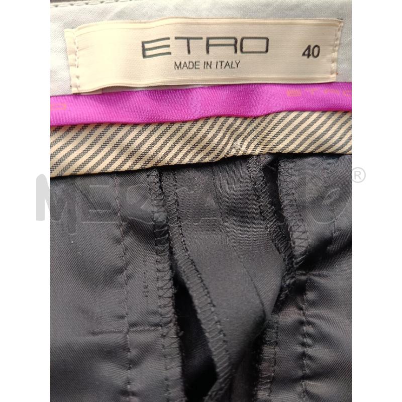 PANTALONE ETRO RASATO NERO CLASSIC FIT  | Mercatino dell'Usato Roma gregorio vii 4