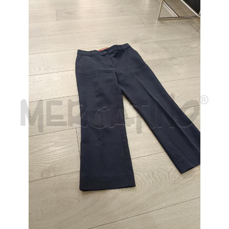 PANTALONE MAX MARA MOD CHINO BLU NOTTE  | Mercatino dell'Usato Roma gregorio vii 2