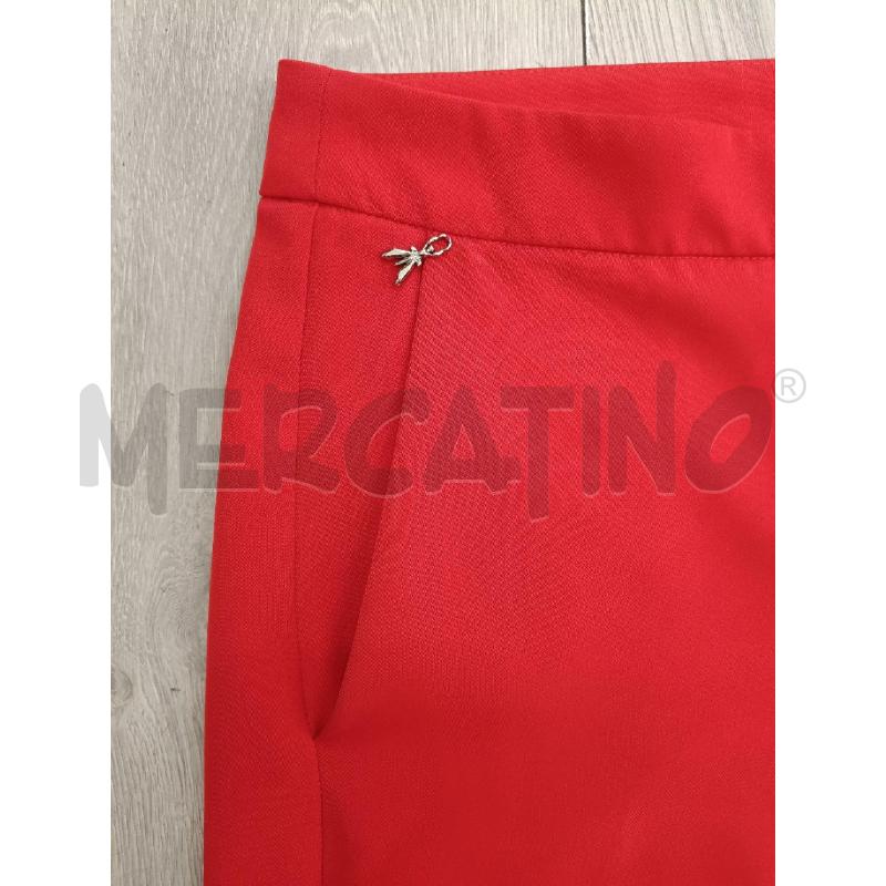PANTALONE PATRIZIA PEPE ROSSI TUBULAR FINALE  | Mercatino dell'Usato Roma gregorio vii 2