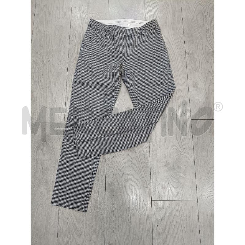PANTALONE PESERICO QUADRETTATO NERO BIANCO  | Mercatino dell'Usato Roma gregorio vii 1