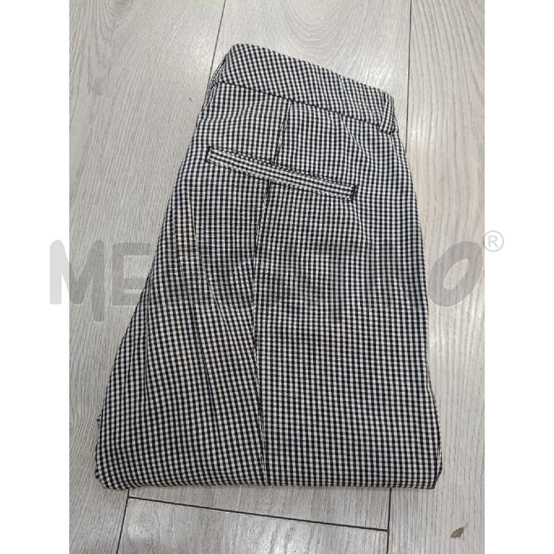 PANTALONE PESERICO QUADRETTATO NERO BIANCO  | Mercatino dell'Usato Roma gregorio vii 4
