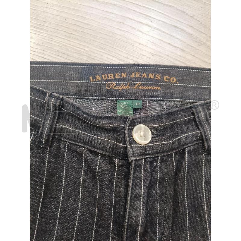 PANTALONE RALPH LAUREN NERO IMPUNTURE BIANCHE  | Mercatino dell'Usato Roma gregorio vii 3