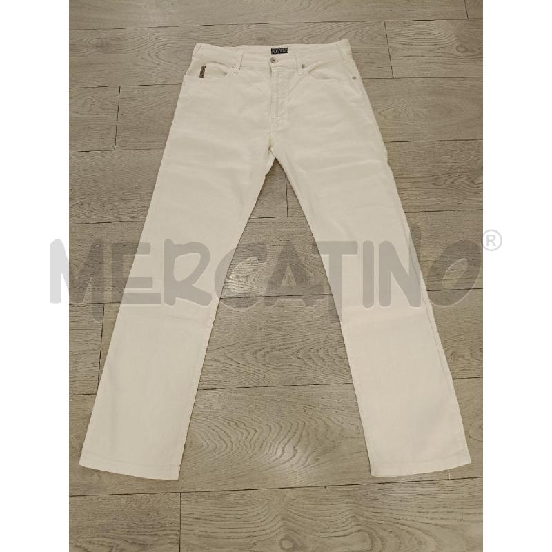 PANTALONE UOMO ARMANI JEANS BIANCO LINO | Mercatino dell'Usato Roma gregorio vii 1